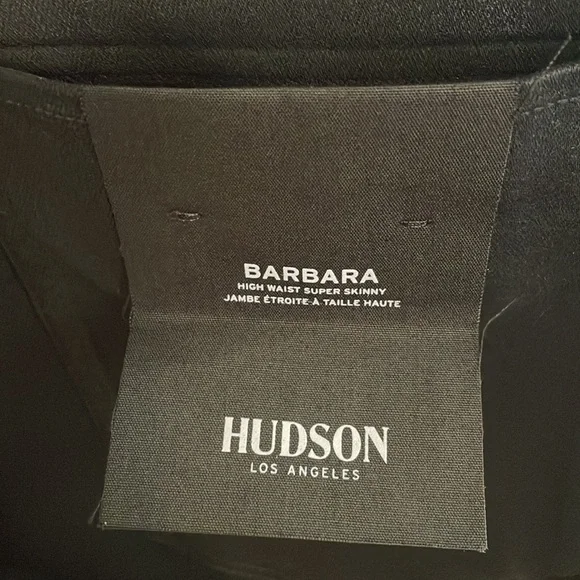 Hudson Barbara black coated jeans NWT - Picture 5 of 8